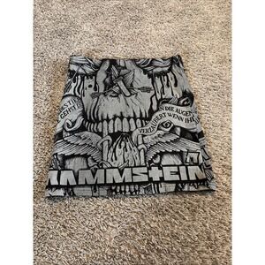 RAMMSTEIN Band Concert Merch TUBE Mini SKIRT Size Medium M Baumwolle Cotton